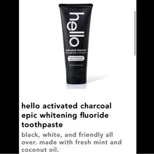 ♥️Bundle of 2 Hello charcoal epicwhite toothpaste and teethwhitening container